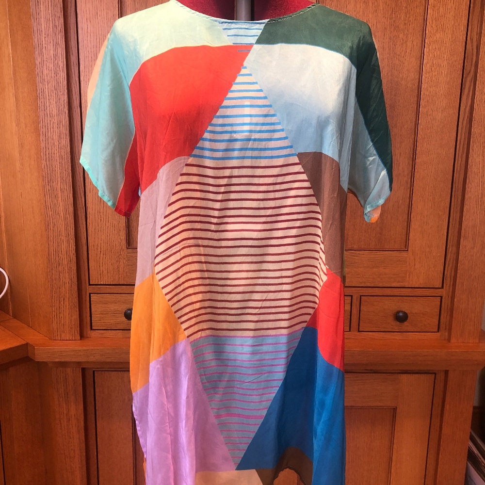 Johnny Was Kiltic High slit tunic Small